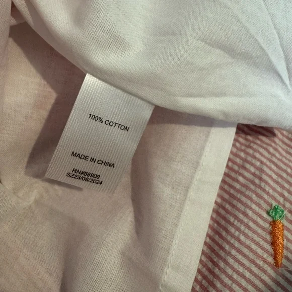 Easter Pink Striped Seersucker Kids Dress with Bow and Bloomers - NWT - Picture 6 of 6